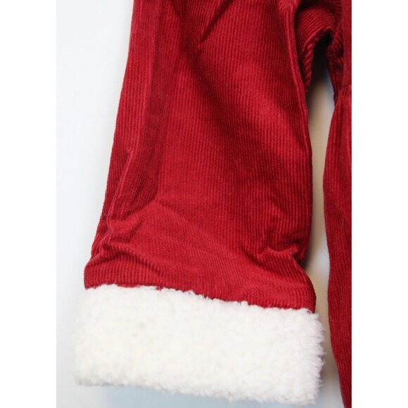 Gymboree Mountain Cabin Santa Dress sz 12-18 Months Baby Winter Holiday Corduroy - Picture 3 of 9